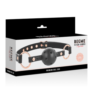 Bavaglio in Pelle Vegana Traspirante per Giochi BDSM Sicuri